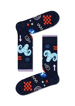 Happy Socks skarpetki Zodiac Aries kolor granatowy ze sklepu ANSWEAR.com w kategorii Skarpetki damskie - zdjęcie 162109381