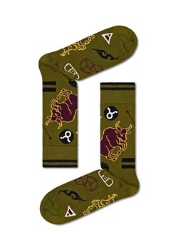 Happy Socks skarpetki Zodiac Taurus kolor zielony ze sklepu ANSWEAR.com w kategorii Skarpetki damskie - zdjęcie 162109384