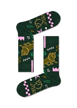 Happy Socks skarpetki Zodiac Leo kolor zielony ze sklepu ANSWEAR.com w kategorii Skarpetki damskie - zdjęcie 162109393