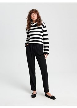 Sinsay - Spodnie tkaninowe - czarny ze sklepu Sinsay w kategorii Spodnie damskie - zdjęcie 162117443