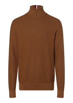 Tommy Hilfiger Sweter męski Mężczyźni Bawełna wielbłądzi jednolity ze sklepu vangraaf w kategorii Swetry męskie - zdjęcie 162124200