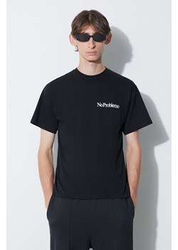 Aries t-shirt bawełniany kolor czarny z nadrukiem ze sklepu PRM w kategorii T-shirty męskie - zdjęcie 162125791