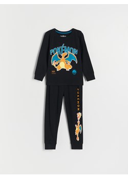 Reserved - Dwuczęściowa piżama Pokémon - czarny ze sklepu Reserved w kategorii Piżamy dziecięce - zdjęcie 162160703