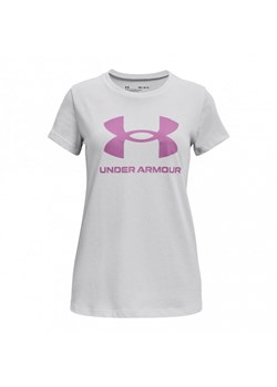 Dziewczęcy t-shirt z nadrukiem UNDER ARMOUR LIVE SPORTSTYLE GRAPHIC SS ze sklepu Sportstylestory.com w kategorii Bluzki dziewczęce - zdjęcie 162161012
