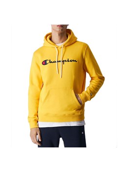 Bluza Champion Embroidered Script Logo Hoodie 219203-YS074 - żółta ze sklepu streetstyle24.pl w kategorii Bluzy męskie - zdjęcie 162161153