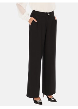 Czarne elastyczne spodnie z prostymi nogawkami L'AF Stefani ze sklepu Eye For Fashion w kategorii Spodnie damskie - zdjęcie 162162231
