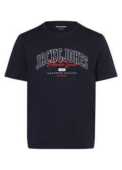 Jack & Jones T-shirt męski Mężczyźni Bawełna granatowy nadruk ze sklepu vangraaf w kategorii T-shirty męskie - zdjęcie 162196822