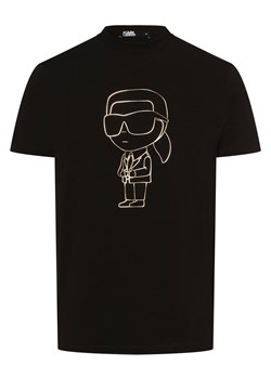 KARL LAGERFELD T-shirt męski Mężczyźni Bawełna czarny nadruk ze sklepu vangraaf w kategorii T-shirty męskie - zdjęcie 162196872