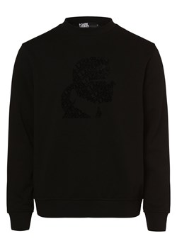 KARL LAGERFELD Męska bluza nierozpinana Mężczyźni Bawełna czarny nadruk ze sklepu vangraaf w kategorii Bluzy męskie - zdjęcie 162196873