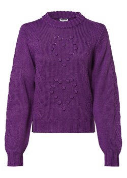 Noisy May Sweter damski Kobiety dzianina grubo tkana purpurowy jednolity ze sklepu vangraaf w kategorii Swetry damskie - zdjęcie 162196910