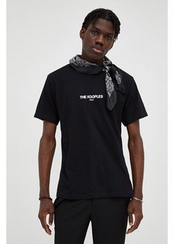 The Kooples t-shirt męski kolor czarny z nadrukiem HTSC21006K ze sklepu ANSWEAR.com w kategorii T-shirty męskie - zdjęcie 162198320