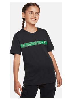 T-shirt piłkarski dla dużych dzieci Nike Liverpool F.C. - Czerń ze sklepu Nike poland w kategorii Bluzki dziewczęce - zdjęcie 162200863