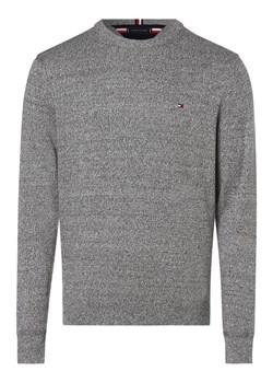 Tommy Hilfiger Sweter z dodatkiem kaszmiru Mężczyźni Bawełna szary jednolity ze sklepu vangraaf w kategorii Swetry męskie - zdjęcie 162213823