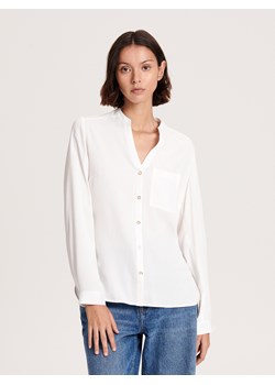 Reserved - Bluzka z wiskozy - złamana biel ze sklepu Reserved w kategorii Bluzki damskie - zdjęcie 162214030