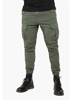 Alpha Industries spodnie bawełniane Airman Pant kolor zielony 188201.142 ze sklepu PRM w kategorii Spodnie męskie - zdjęcie 162215321