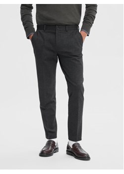 Selected Homme Spodnie materiałowe 16092651 Szary Slim Fit ze sklepu MODIVO w kategorii Spodnie męskie - zdjęcie 162216671