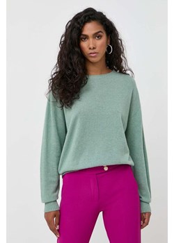 Twinset sweter kaszmirowy kolor zielony ze sklepu ANSWEAR.com w kategorii Swetry damskie - zdjęcie 162234881