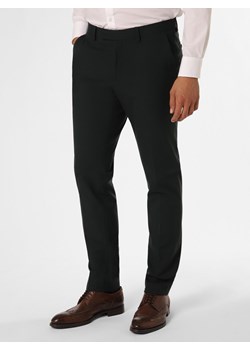 Finshley & Harding Męskie spodnie od garnituru modułowego Mężczyźni Slim Fit jodłowy jednolity ze sklepu vangraaf w kategorii Spodnie męskie - zdjęcie 162272491