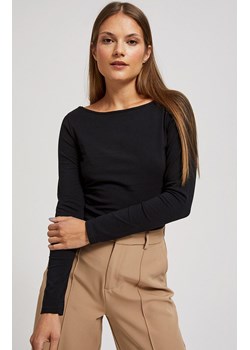 Bawełniana czarna bluzka z długimi rękawami 4207, Kolor czarny, Rozmiar XL, Moodo ze sklepu Primodo w kategorii Bluzki damskie - zdjęcie 162289912