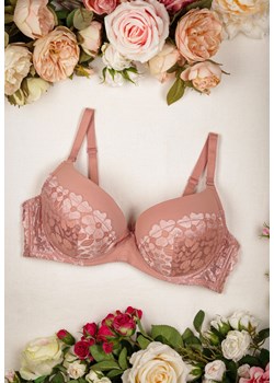 Różowy Biustonosz Full Cup z Delikatnym Wzorem w Kwiaty Zefirina ze sklepu Renee odzież w kategorii Biustonosze - zdjęcie 162305191