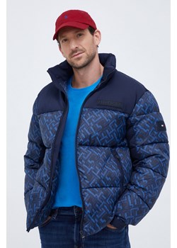 Tommy Hilfiger kurtka męska kolor granatowy zimowa ze sklepu ANSWEAR.com w kategorii Kurtki męskie - zdjęcie 162309153