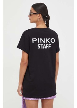 Pinko t-shirt bawełniany kolor czarny ze sklepu ANSWEAR.com w kategorii Bluzki damskie - zdjęcie 162309294