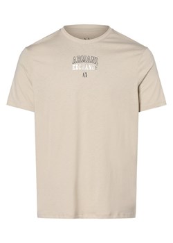 Armani Exchange T-shirt męski Mężczyźni Bawełna écru jednolity ze sklepu vangraaf w kategorii T-shirty męskie - zdjęcie 162309452