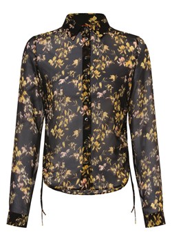 HUGO Bluzka damska Kobiety Sztuczne włókno czarny wzorzysty ze sklepu vangraaf w kategorii Koszule damskie - zdjęcie 162309453