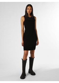 Armani Exchange Sukienka damska Kobiety Sztuczne włókno czarny jednolity ze sklepu vangraaf w kategorii Sukienki - zdjęcie 162309502