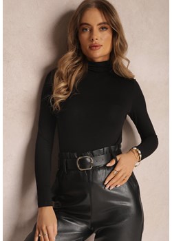 Czarna Bluzka z Golfem Honnei ze sklepu Renee odzież w kategorii Swetry damskie - zdjęcie 162318212