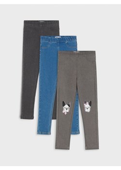 Sinsay - Jegginsy 3 pack - niebieski ze sklepu Sinsay w kategorii Spodnie dziewczęce - zdjęcie 162318822