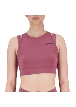 Biustonosz sportowy New Balance WB21110WAD - różowy ze sklepu streetstyle24.pl w kategorii Biustonosze - zdjęcie 162320853