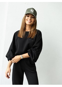 Bluza Lancella Czarna ze sklepu Lisa Mayo w kategorii Bluzy damskie - zdjęcie 162330203