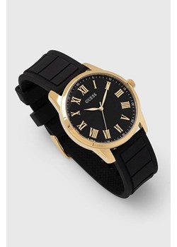 Guess zegarek GW0362G3 męski kolor czarny ze sklepu ANSWEAR.com w kategorii Zegarki - zdjęcie 162330751