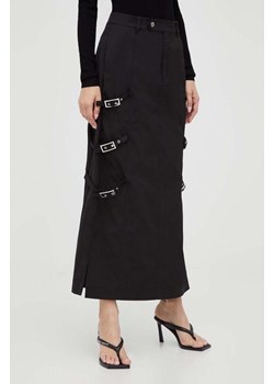 Gestuz spódnica kolor czarny midi prosta ze sklepu ANSWEAR.com w kategorii Spódnice - zdjęcie 162330870