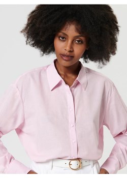 Sinsay - Koszula bawełniana - różowy ze sklepu Sinsay w kategorii Koszule damskie - zdjęcie 162354522