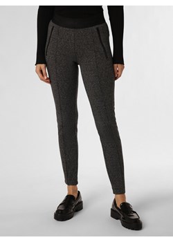 TONI Spodnie Kobiety Sztuczne włókno czarny marmurkowy ze sklepu vangraaf w kategorii Spodnie damskie - zdjęcie 162356943