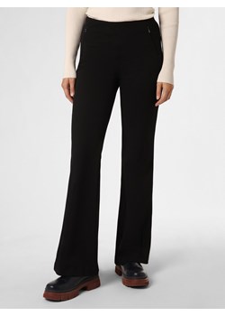 MAC Spodnie Kobiety Sztuczne włókno czarny jednolity ze sklepu vangraaf w kategorii Spodnie damskie - zdjęcie 162356952