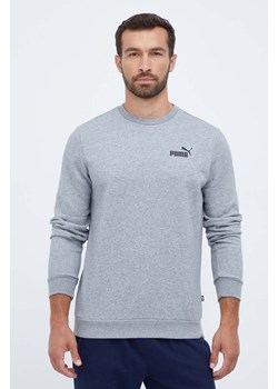 Puma bluza męska kolor szary gładka ze sklepu ANSWEAR.com w kategorii Bluzy męskie - zdjęcie 162368140