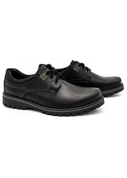 Buty męskie skórzane 879 czarne ze sklepu butyolivier w kategorii Półbuty męskie - zdjęcie 162370301