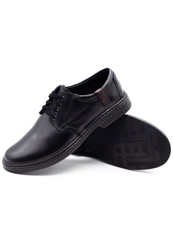 Buty męskie skórzane 415 czarne ze sklepu butyolivier w kategorii Półbuty męskie - zdjęcie 162370482