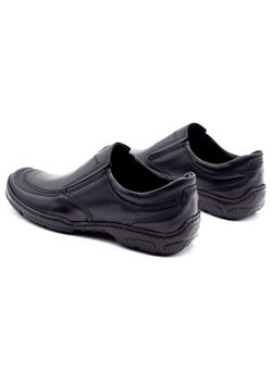Buty wsuwane męskie skórzane 213 czarne ze sklepu butyolivier w kategorii Mokasyny męskie - zdjęcie 162370593