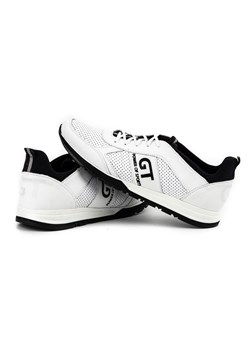 Buty męskie skórzane casual 2111P białe ze sklepu butyolivier w kategorii Buty sportowe męskie - zdjęcie 162370734