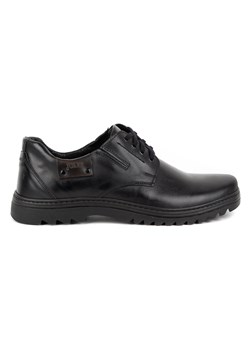 Buty męskie skórzane casual 510J czarne ze sklepu butyolivier w kategorii Półbuty męskie - zdjęcie 162370851
