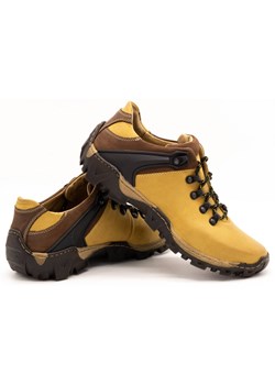 Męskie buty trekkingowe 116 żółte ze sklepu butyolivier w kategorii Buty trekkingowe męskie - zdjęcie 162370871