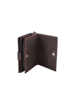 Skórzany portfel klasyczny - Barberini's - Brązowy ze sklepu butyolivier w kategorii Portfele damskie - zdjęcie 162371521