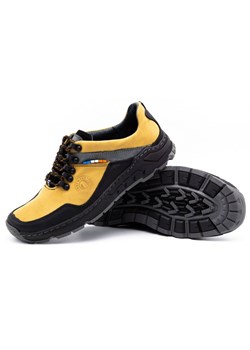 Męskie buty trekkingowe skórzane 292GT żółte ze sklepu butyolivier w kategorii Buty trekkingowe męskie - zdjęcie 162371693