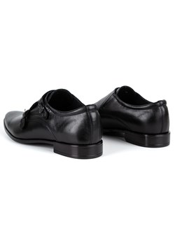 Skórzane buty wizytowe Monki 287LU czarne ze sklepu butyolivier w kategorii Buty eleganckie męskie - zdjęcie 162371860