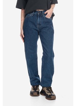 Carhartt WIP jeansy bawełniane Noxon kolor niebieski I031920-BLUE.STONE ze sklepu PRM w kategorii Jeansy damskie - zdjęcie 162380700