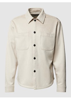 Koszula wierzchnia o kroju relaxed fit z nakładanymi kieszeniami na piersiach ze sklepu Peek&Cloppenburg  w kategorii Kurtki męskie - zdjęcie 162383583